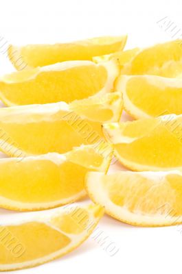 orange segment close up