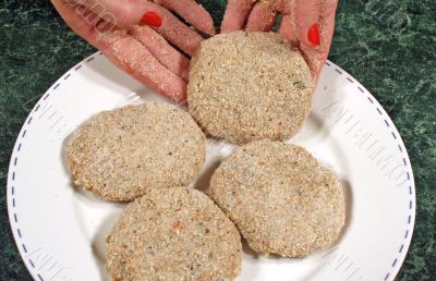 Making Chicken Patties
