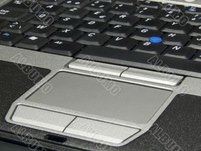 Closeup of a laptop keyboard