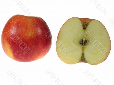 Cut apple