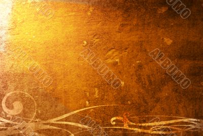 Detailed textured grunge background/frame