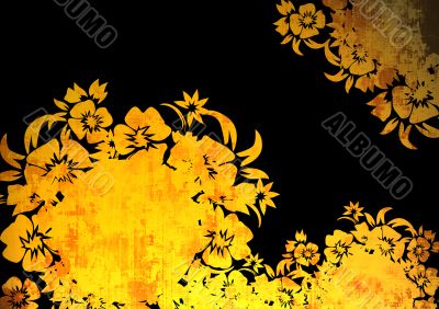 floral style backgrounds frame