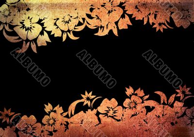 floral style backgrounds frame