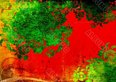 floral style backgrounds frame