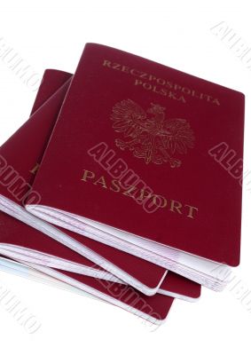 Pile of passport