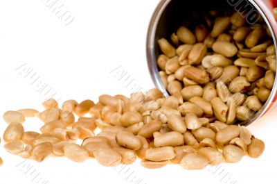 Peanuts in can