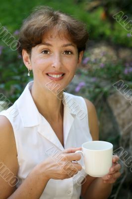 Smiling mature woman