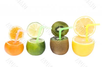 Abstract fruits drink