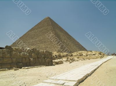 Antient road near Pyramid of Giza