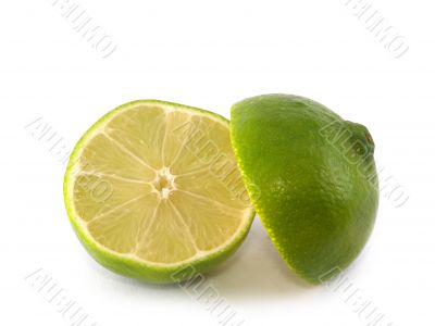 Two halves of  lime