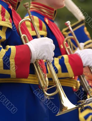 Person with trumpet