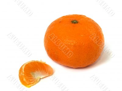 Lobules of tangerine