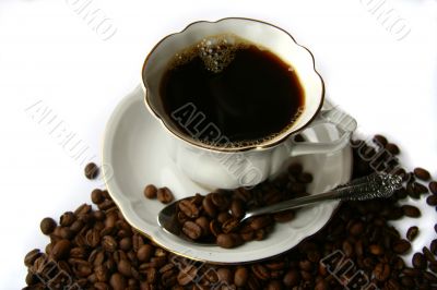 Cup of coffee.