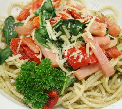 Bacon Pesto Pasta 4