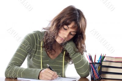 attractive girl student