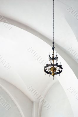 hanging lustre in church