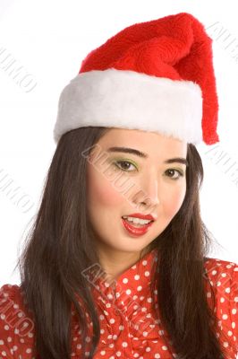 Portrait in Santa Hat