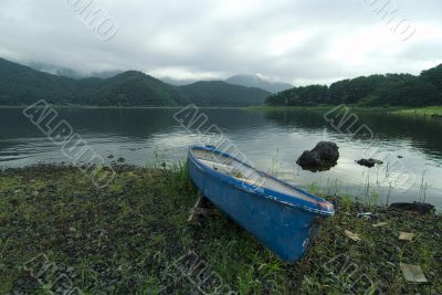 blue boat