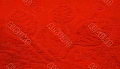 Red background.