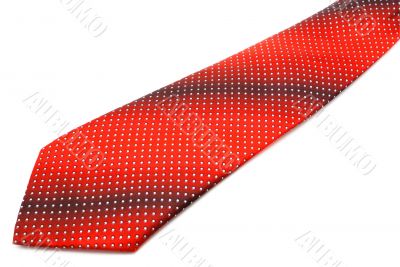  Red tie.