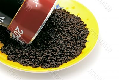 Jar of coffee.