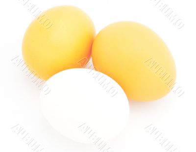 Three eggs,
