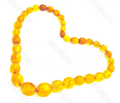 Amber heart.