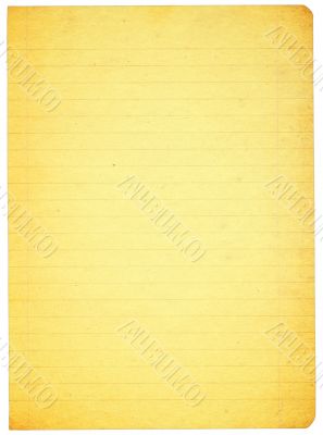 stained lined paper