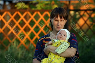 Mother with the son