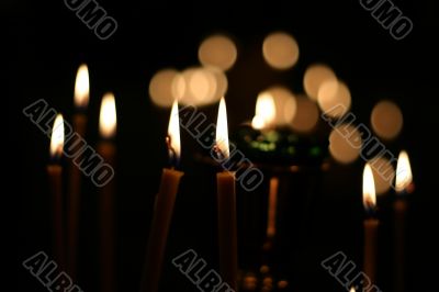 Light of candles