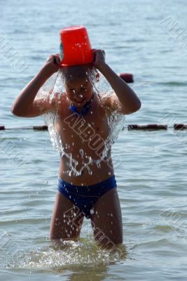 boy and water