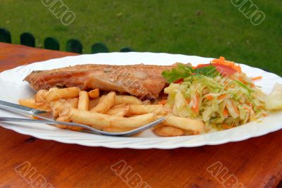 full dinner plate