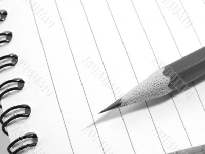 notepad with pencil