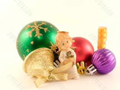 Angel and new-year toys