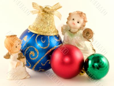 Angels and new-year toys