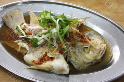 Chinese steamed fish