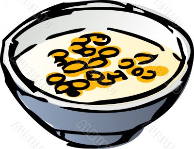 Breakfast cereal illustration