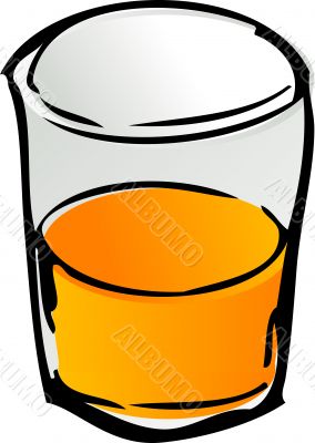 Glass of orange juice