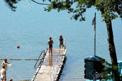 at the lake