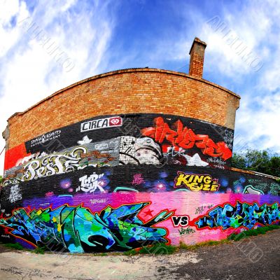 Amazing colorful graffiti