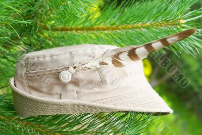 Hat of hunter.