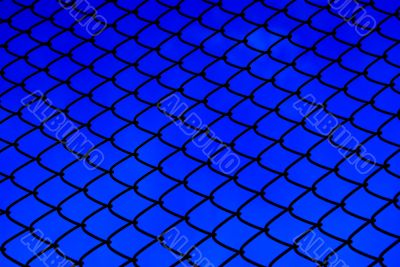 Iron grid.