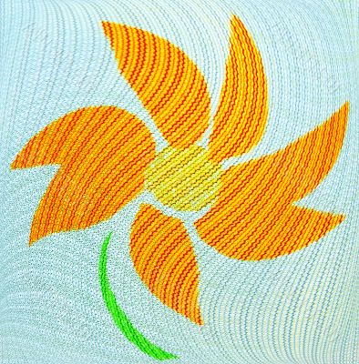 Figure on a fabric.