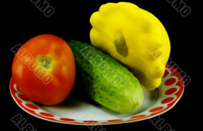 Vegetables in assortment.