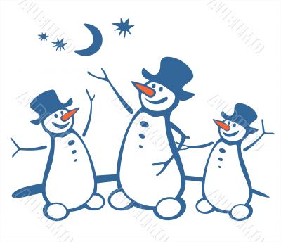 three snowballs