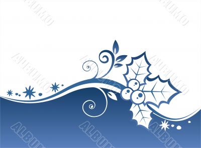 holly ornate background