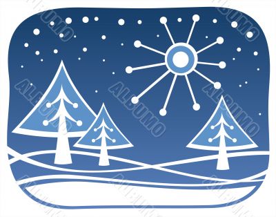 ornate winter landscape
