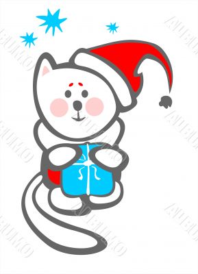 kitten and gift