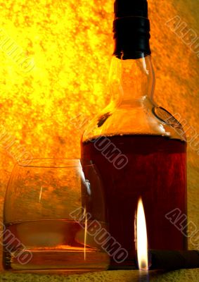 Single Malt Whiskey in glass