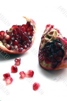 Pomegranate isolated
